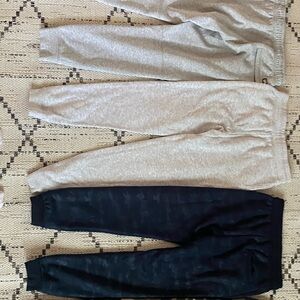Kids Gray and Black Jogger Pants